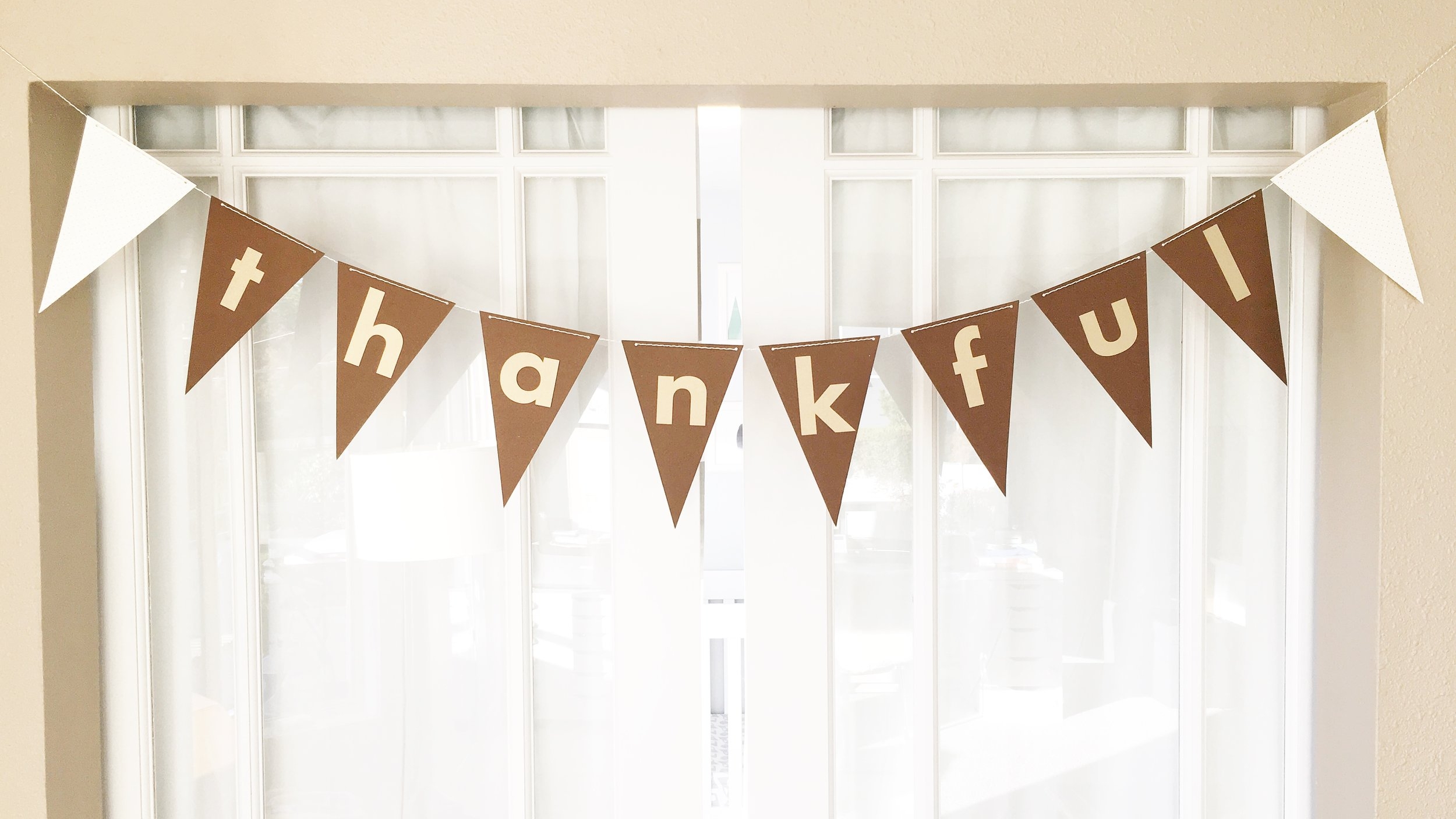 Thankful Thanksgiving Banner